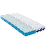 Coolux Sleep Matratze 90x200 cm, Höhe 18cm Orthopädische 7-Zonen Kaltschaummatratze, 2 in 1...