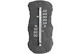 TFA Dostmann Analoges Außenthermometer aus Schiefer, 12.5012, wetterfest,...