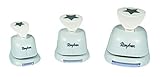 Rayher 69182000 Motivstanzer-Set Sterne, , Set 3 Stück, Motivgrößen 1.6 x 2.54 x 3.81 cm,...