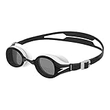 Speedo Unisex Kinder Junior Hydropure Junior Schwimmbrille, Schwarz/Weiss/Smoke, Einheitsgröße