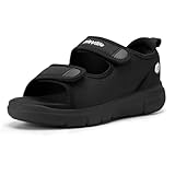 FitVille Weit Offene Diabetiker Sandalen Herren Orthopädische mit Klettverschluss Verstellbare...