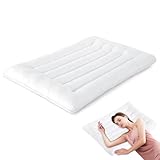 Wapasezyar Ultraflaches Kissen Zum Schlafen, Dünnes Kissen für RückenschläFer, 6.5 cm-Hohes...