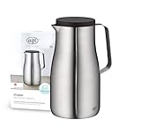 alfi STUDIO TT 1,0l, stainless steel, Isolierkanne aus doppelwandigem Edelstahl mattiert, hält 12...