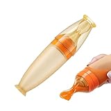 Huvqianu Silikon Babylöffel | Reisefreundlicher Quetsch-Spender für unterwegs,Selbstfütternder...