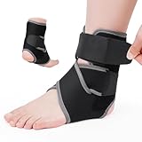 NEWGO Orthese Sprunggelenk, Sprunggelenkbandage für Rechts Links, Verstellbare Knöchelbandage...