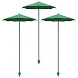 Generisch Pflanzensonnenschirm 3 Stück, Sonnenschutz für Sämlinge aus Glasfaserstab und PP,...