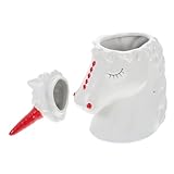 Artibetter Zierliche Keramik Cocktailtasse 350 Ml Dekorativer Weißer Trinkbecher Glatte...