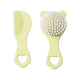 Baby-Pflegebürsten-Set, speziell entworfene Haarbürste und Kamm für Säuglinge mit schönem...