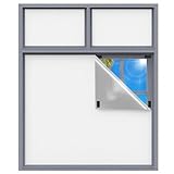 FOLAI Fenster verdunklungsstoff, Verdunklungsrollo ohne Bohren 420D Oxford, 3mx1.46m Dachfenster...