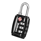 Brillirare TSA Genehmigte Vorhängeschloss, Zinklegierung Reise Kombinations Kofferschloss, 3...