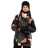 SIROKO - Snowboardjacke für Damen W1-W Sandboard - M - Schwarz/Braun