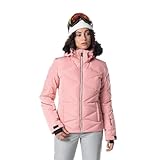 Rossignol Damen Staci Pearly Skijacke Cooper Pink Small Wasserdicht Abnehmbare Kapuze mit Kunstfell