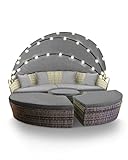 Swing & Harmonie Sonneninsel - Poly Rattan Lounge - mit LED Beleuchtung - Hochwertige Garten-Couch -...