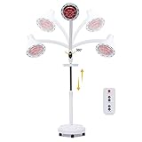 DIFU 275W Rotlichtlampe Infrarotlampe 10 Gang Wärmelampe 360° Drehbar Therapielampe Infrarotlampe...
