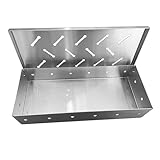 casstaly Smoker Box BBQ Smoker Box Wood Chips for Indoor Outdoor Charcoal Gas Barbecue Grill Meat...