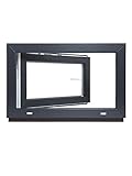 Kellerfenster - Kunststoff - Fenster - innen weiß/außen anthrazit - BxH: 120 x 60 cm - 1200 x 600...
