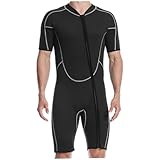 Nasse Anzüge für Männer, 0, 3 cm Shorty Ganzkörper Triathlon -Neoprenanzug Männer, bequemer...