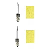 3 Stück Lötspitzen USB-Kopf für E10-Schnittstellenspitze K+B+C mit Reinigungsschwamm, Messing...