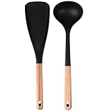 Kochlöffel, Pfannenwender-Set aus Silikon, antihaftbeschichtet, Küchenutensilien, ergonomisches...