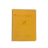 Wdbild Liebhaberpaar PU Leder Passporthalter Gepäck Reise Kreditkarten Beschützer...