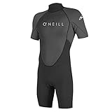 O'Neill Men's Reactor Ii 2mm Back Zip Spring Wetsuit, Black/Graphite, M EU