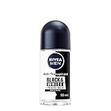 NIVEA MEN Black & White Invisible Original Deo Roll-On (50 ml), Antitranspirant mit...