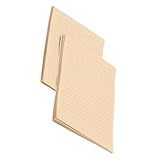 Angoily 200 Stück Vintage Schreibpapier Liniert Retro Briefpapier aus Kraftpapier Stabiles Dickes...