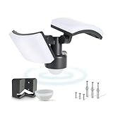 LongLife LED 2-fach LED Außenstrahler | 40 W | 4000 K Neutralweiß | Integrierter Bewegungsmelder |...