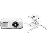 Epson EH-TW7100 4K Pro-UHD 3LCD-Beamer 3.000 Lumen Weiß- und Farbhelligkeit & Amazon Basics -...