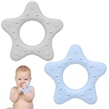 Quesuc Kühlbeißring 2Er-Set – Beißring Baby Ab 3 Monate – Kühlende Zahnungshilfe Und...