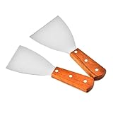 OZDTLP Bratenspatel aus Edelstahl for Steaks, rutschfest, ergonomisch, leicht, tragbar,...
