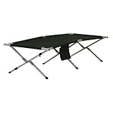 10T CB 210 XXL Feldbett mit Seitentasche für Utensilien Campingbett Klappliege Campingliege...