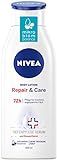 NIVEA Repair & Care Body Lotion (400 ml), Lotion für sehr trockene Haut & zur Linderung von...