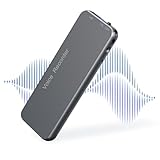 Howabo Digitaler Diktiergerät mit Typ-C-Anschluss und Metallgehäuse, 126GB Voice Recorder für...