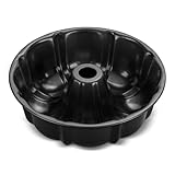 Homikit Gugelhupf Backform, 25,4cm Karbonstahl Gugelhupfform, Rund Kuchenform für Gugelhupf Brot,...