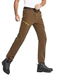 Herren-Skihose für Outdoor-Aktivitäten, Wandern, Softshell-Fleece, gefüttert, wasserabweisend,...