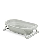 hauck Faltbare Babybadewanne Wash N Fold M für Babys und Kleinkinder bis 16 kg, Ablaufstöpsel mit...
