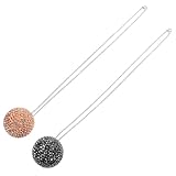 ARTSEWPLY 2 Stück Pack Strass Auto Rückspiegel Anhänger Glitzernde Kugel aus Robustem Material...