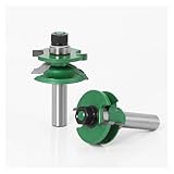 2 STÜCKE 12mm Schaft Hochwertiges Router Bit Set for erhöhte Plattenschranktüren 2Bit Ogee...