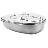 PLAFOPE Edelstahl Bettpfanne für Ältere Menschen mit Großem Fassungsvermögen und...