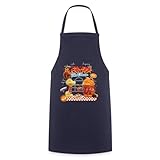 Spreadshirt Garfield Und Odie Living The Dream Pasta Kochschürze, One size, Navy