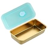 Générique Metall-Lunchbox, Lebensmittelbehälter aus Metall | Aufbewahrungsboxen mit Deckel für...