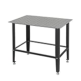 TRUTZHOLM Schweißtisch 91,5 x 61 x 80 cm Stahl pulverbeschichtet rostfrei 3 mm Lochplatte...