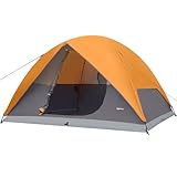 Amazon Basics Kuppelzelt für Camping, mit Regenschutz und Tragetasche, 3-Jahreszeiten-Zelt,...