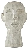 Villa Collection Talvik Kopf Figur Deko, Dekorative Skulptur aus Beton/Zement, Skandinavische Deko...