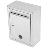 VALICLUD Abschließbarer Edelstahl Wandbriefkasten für Außenbereich Robuste Vorschlags...