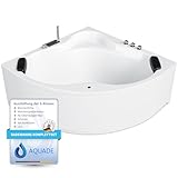 AQUADE Acryl Eckbadewanne 150x150 Hergеstellt in Dеutschland Modell: Essen - Weiß Badewanne...