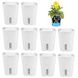 GDWD 10er Set Selbstwässernder Blumentopf, Selbstbewässerung Topf mit Wasserstandsanzeiger,...