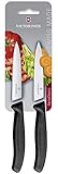 Victorinox Swiss Classic 2-TLG. Gemüsemesser-Set, 1 x Normaler Schliff, 1 x Wellenschliff, 10 cm...