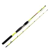 FANATIK Angelrute Schnapsrakete 2-TLG 1.5m-2.4m 20-200g Jig Spinning Trolling Universelle Wurf-Ruten...